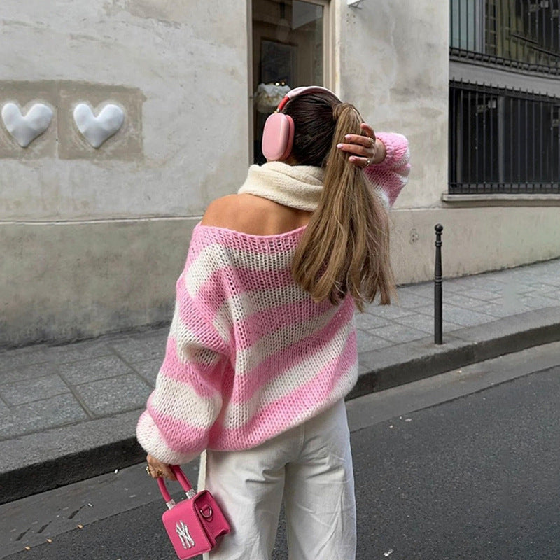 Striped Pullover Sweater