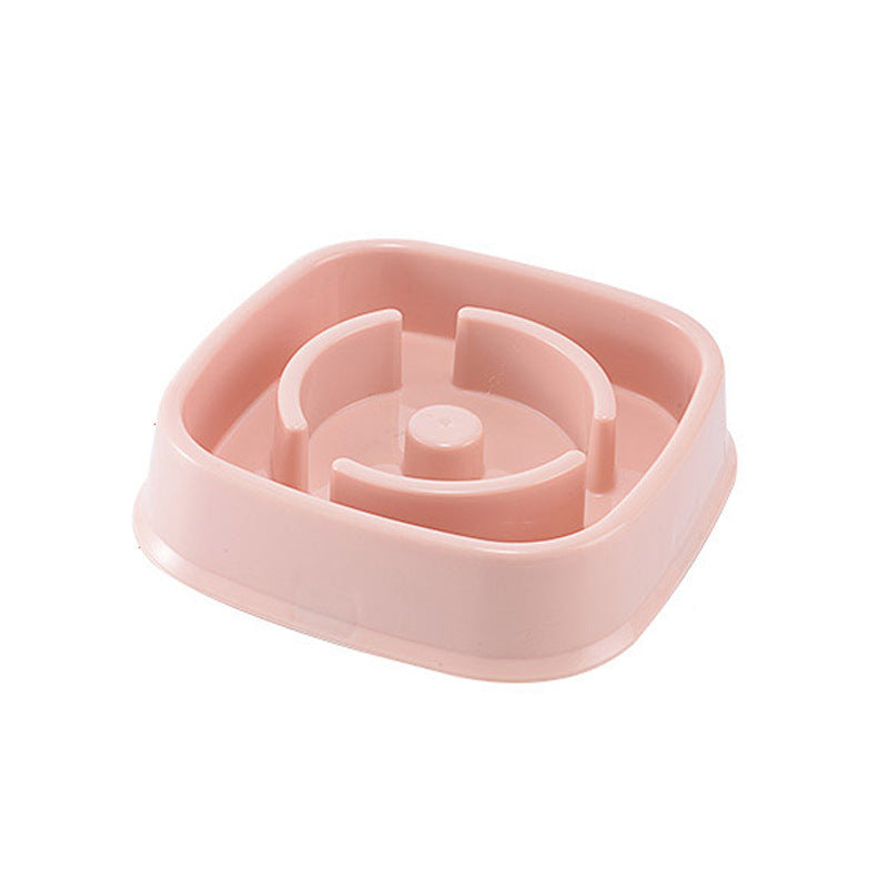 Plastic Pet Dogs And Cats Choke Prevention Slow Food Bowl