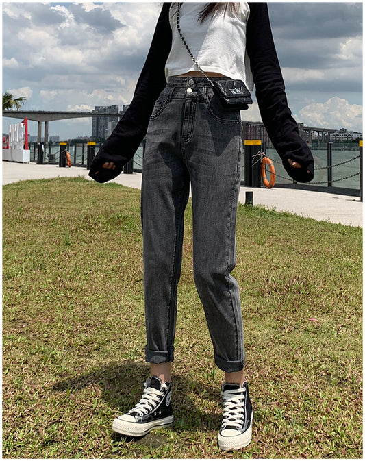 Smoky gray jeans