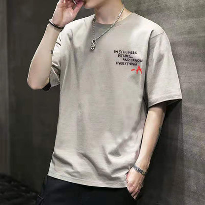 Men&amp;amp;#039;s Short-sleeved T-shirt 2020 New Summer Trend Korean Loose Bottoming Shirt Clothes Compassionate Large Size Youth