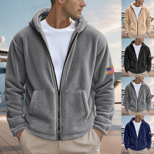 Zipper Hooded Sweatshirt