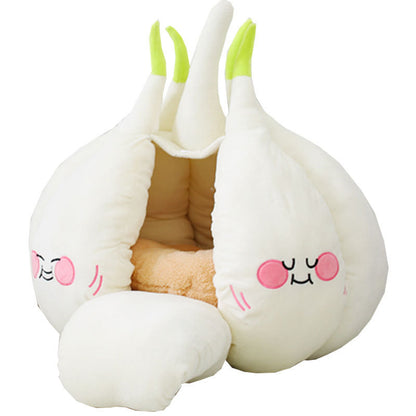 Pet Tent Bed for Pets Winter Warm Cave Soft Cushion House Sleeper Bed with Mat