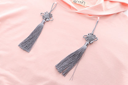 Floral Embroidery Hooded Sweatshirts