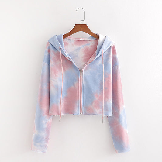 Cropped Sweatshirts Hooded  TRAF Vintage