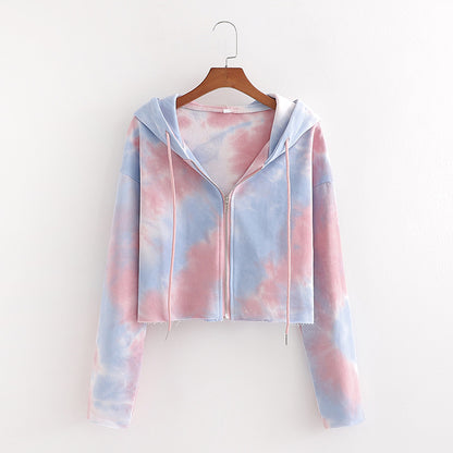 Cropped Sweatshirts Hooded  TRAF Vintage