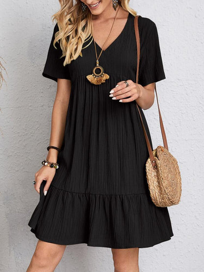 Loose Ruffled Beach Dress