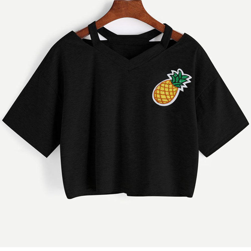 Autumn shirt - Printed Off Shoulder