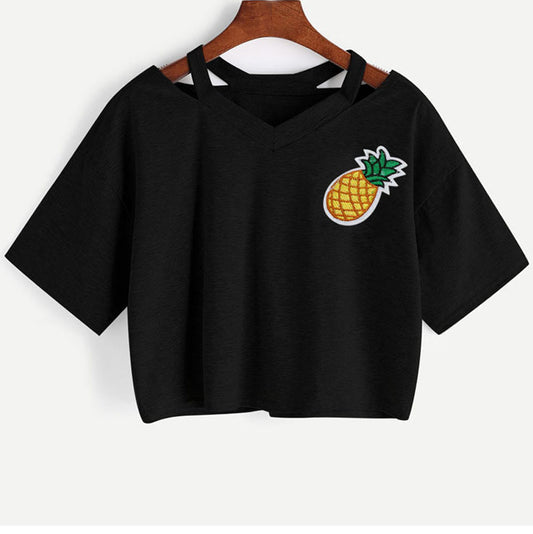 Autumn shirt - Printed Off Shoulder
