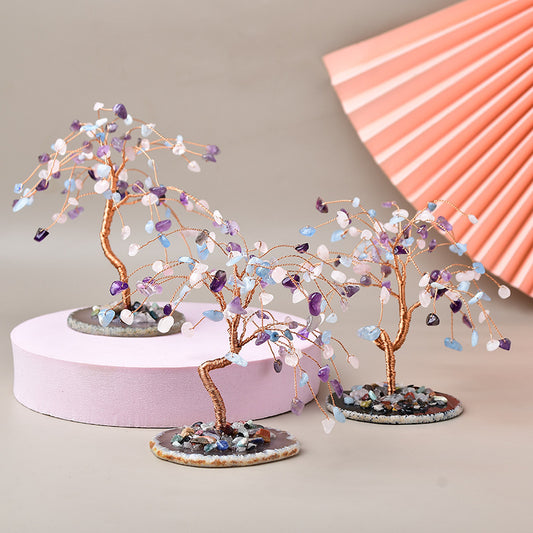 Crystal Rubble Tree Decoration Home
