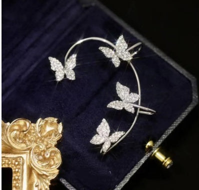 Butterfly Ear Clip And Ear Hook