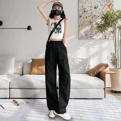 High Waist Slimming Draping Trousers For Women