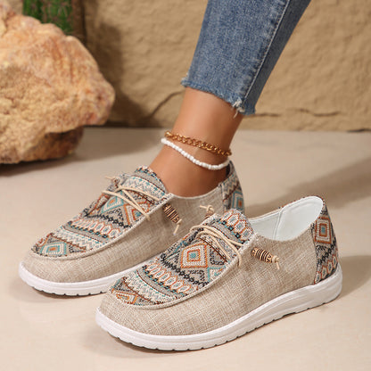 Women's Flat Round Toe Low-top Shoes