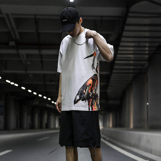 Red-crowned Crane Side Shirt