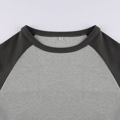 Round Neck Long-sleeved T-shirt