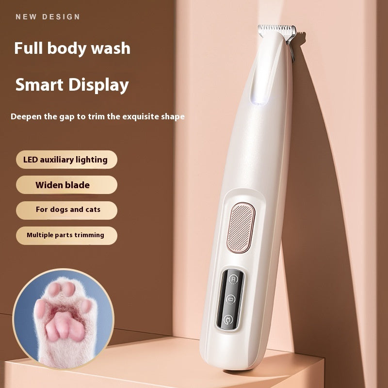 LED Light Fully Waterproof Pet Hair Trimmer