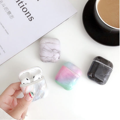 White Marble Case for Airpods Earphone Case