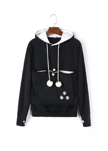 Pullover Sweatshirts With Pet Pocket