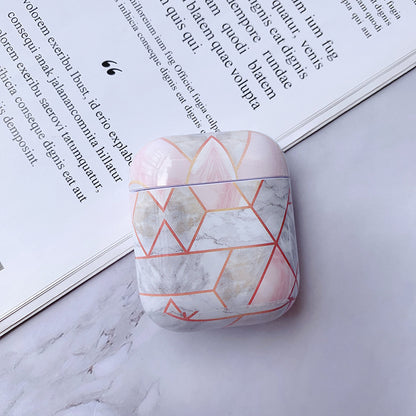 White Marble Case for Airpods Earphone Case