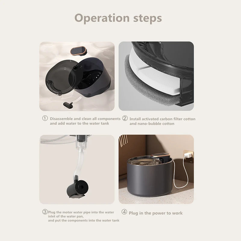3l Usb Automatic Cat Water Fountain Cats Water Mute Drinker Dispenser Pet Strong Motor 1 Replacement Filter Drinking Dispenser - Cat Automatic Feeders - AliExpress