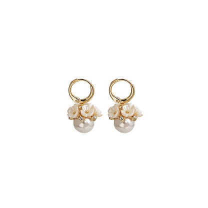 S925 Silver Needle Korean Pearl Earrings