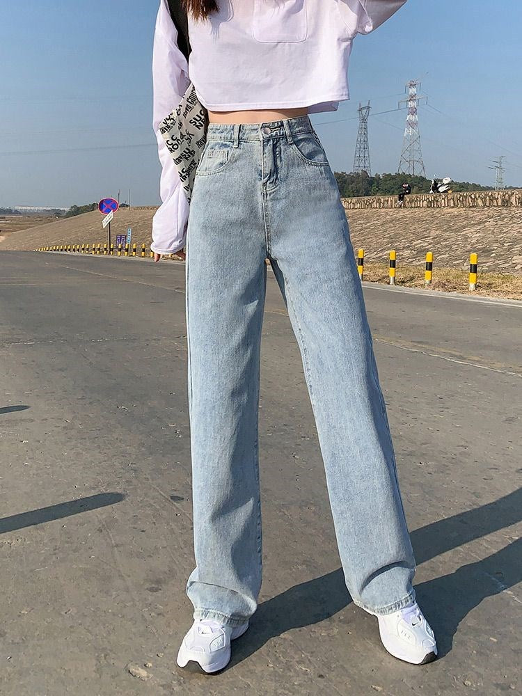 Bottom Baggy Denim Pants For Women