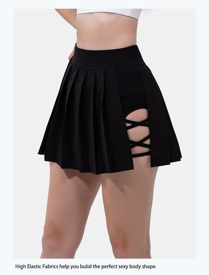 Anti-exposure Feather Tennis Yoga Skirts