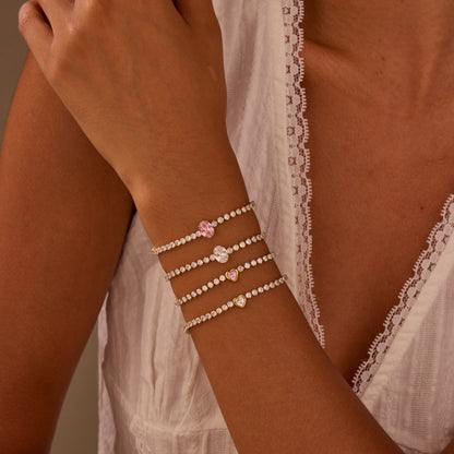 Titanium Steel Bracelet Inlaid Zircon