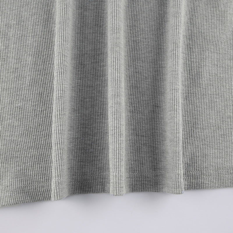 Round Neck Long-sleeved T-shirt