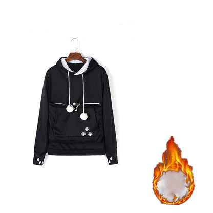 Pullover Sweatshirts With Pet Pocket
