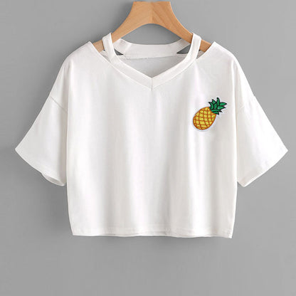 Autumn shirt - Printed Off Shoulder