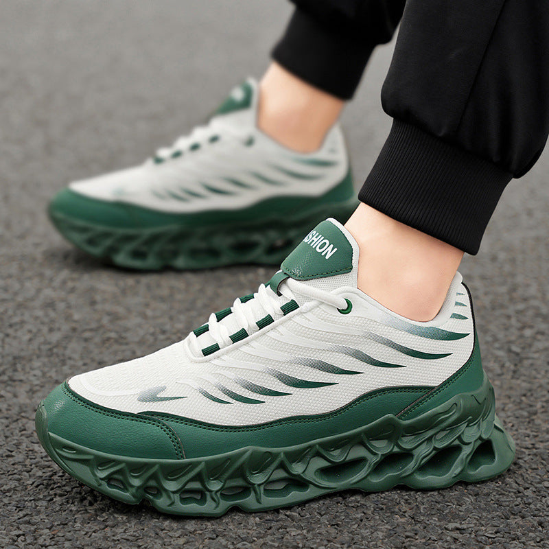 Thick-soled Daddy Vulcanized Lace-up Sneakers
