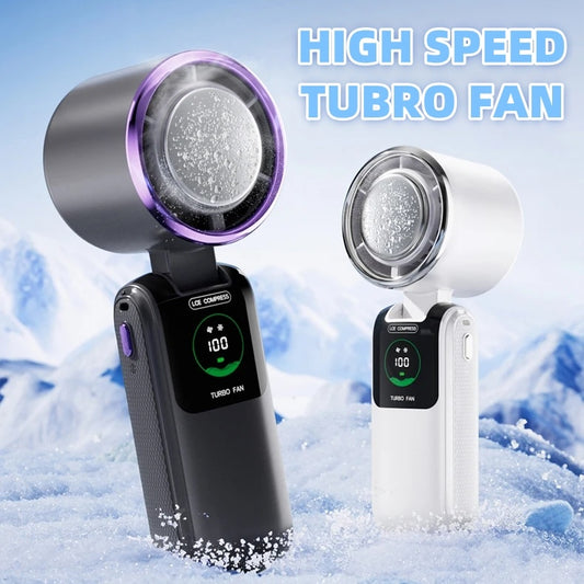 Ice Pack High-Speed Handheld Electric Fan