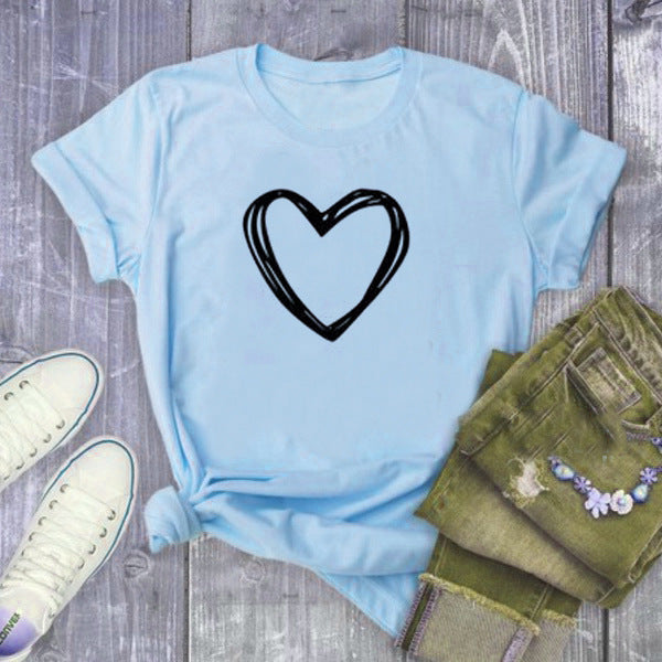 O Neck Loose Tshirt Camisetas Mujer