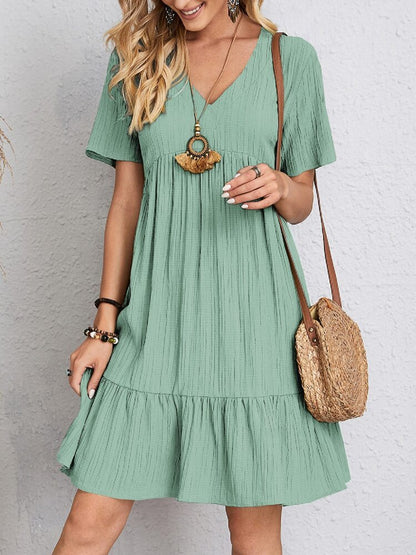 Loose Ruffled Beach Dress