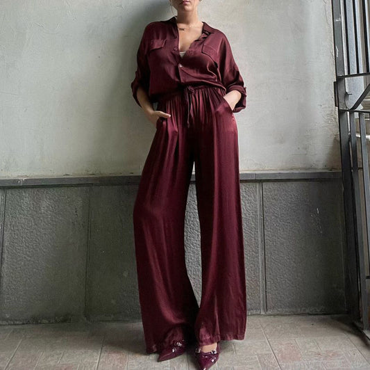 High Waist Trousers Two-piece Set