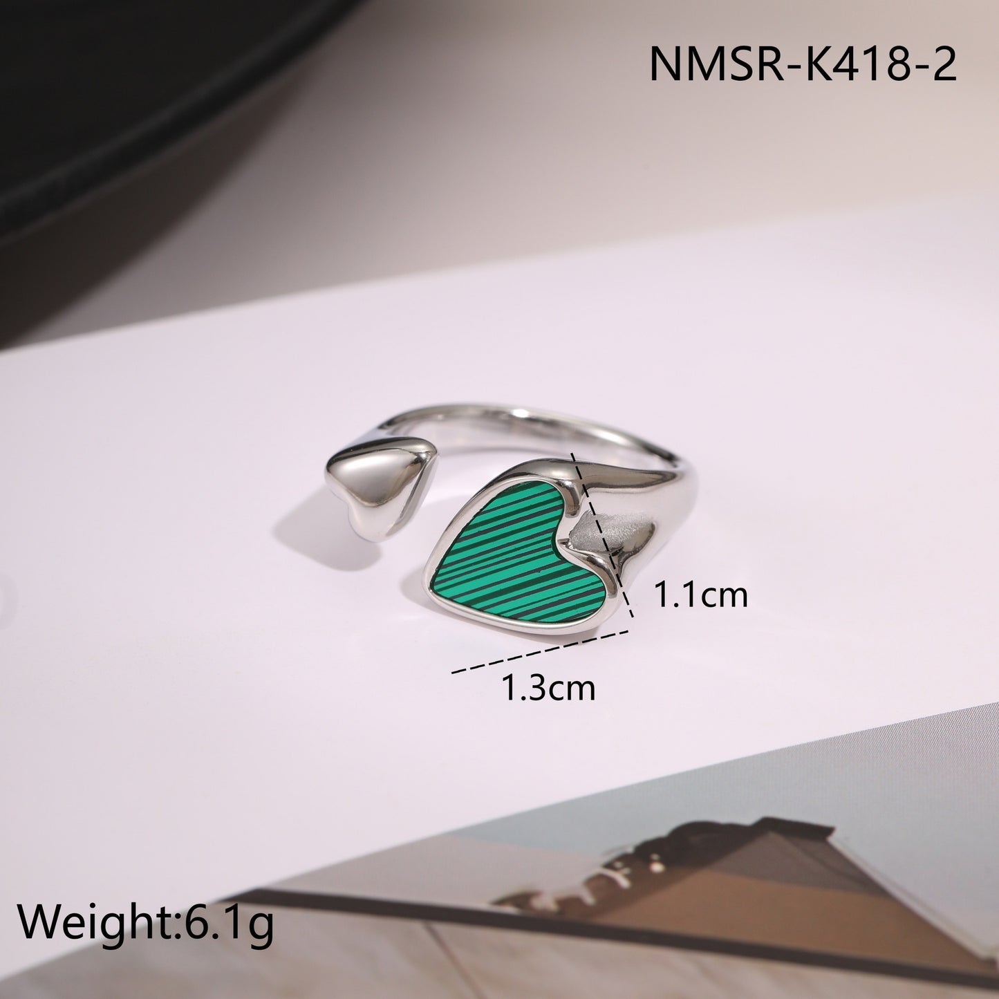 Stainless Steel Open Titanium Steel Ring