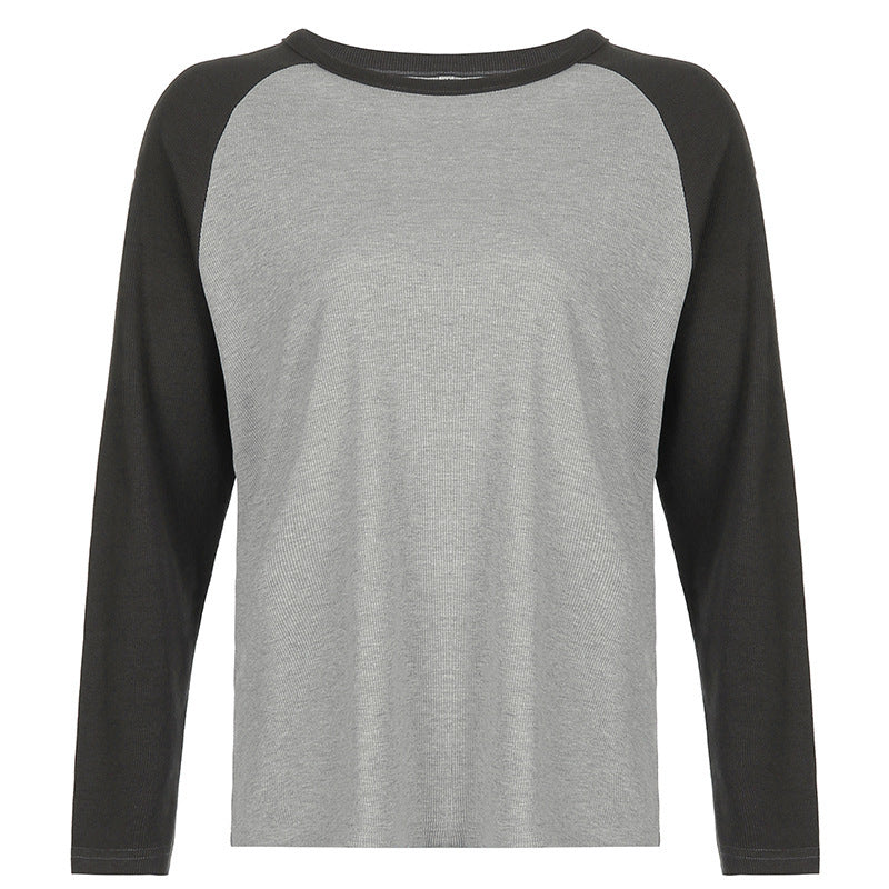 Round Neck Long-sleeved T-shirt