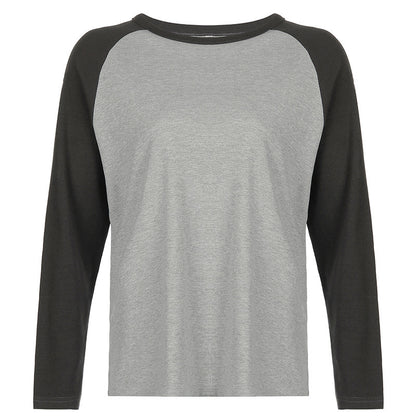 Round Neck Long-sleeved T-shirt