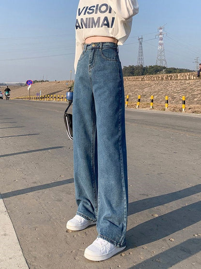 Bottom Baggy Denim Pants For Women