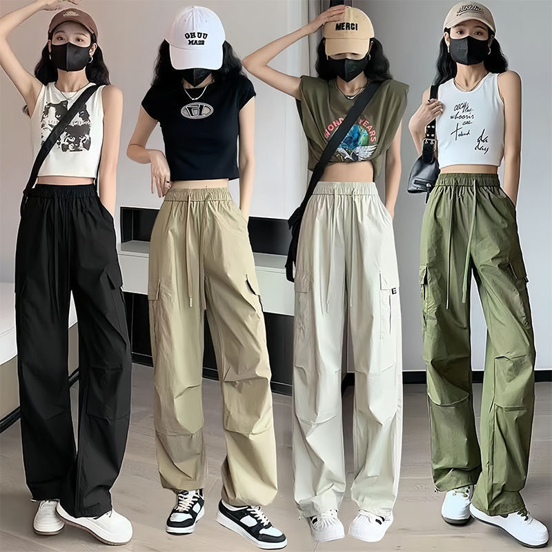 High Waist Slimming Draping Trousers For Women
