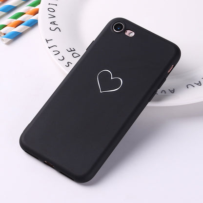 Heart print phone case