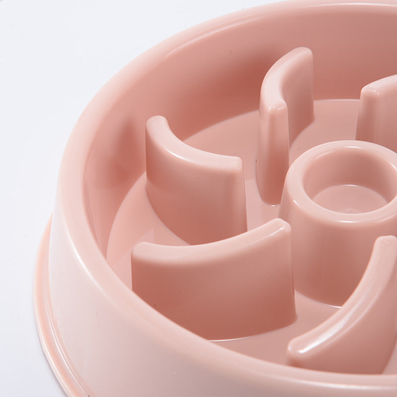 Plastic Pet Dogs And Cats Choke Prevention Slow Food Bowl