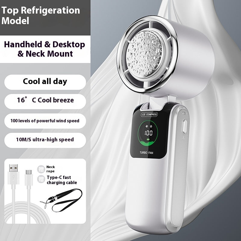 Ice Pack High-Speed Handheld Electric Fan