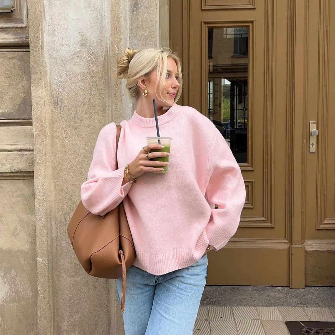 Crew Neck Pullover Sweater