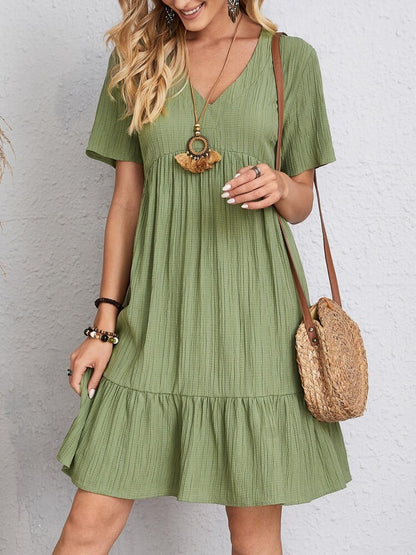 Loose Ruffled Beach Dress