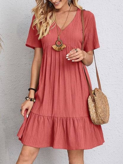 Loose Ruffled Beach Dress