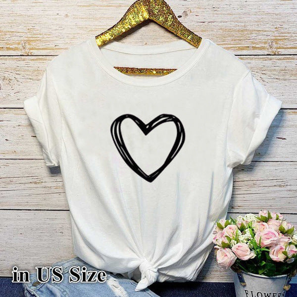 O Neck Loose Tshirt Camisetas Mujer