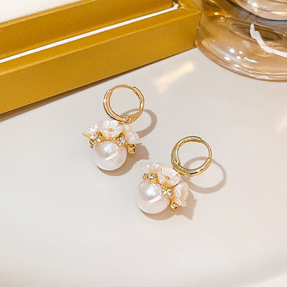 S925 Silver Needle Korean Pearl Earrings