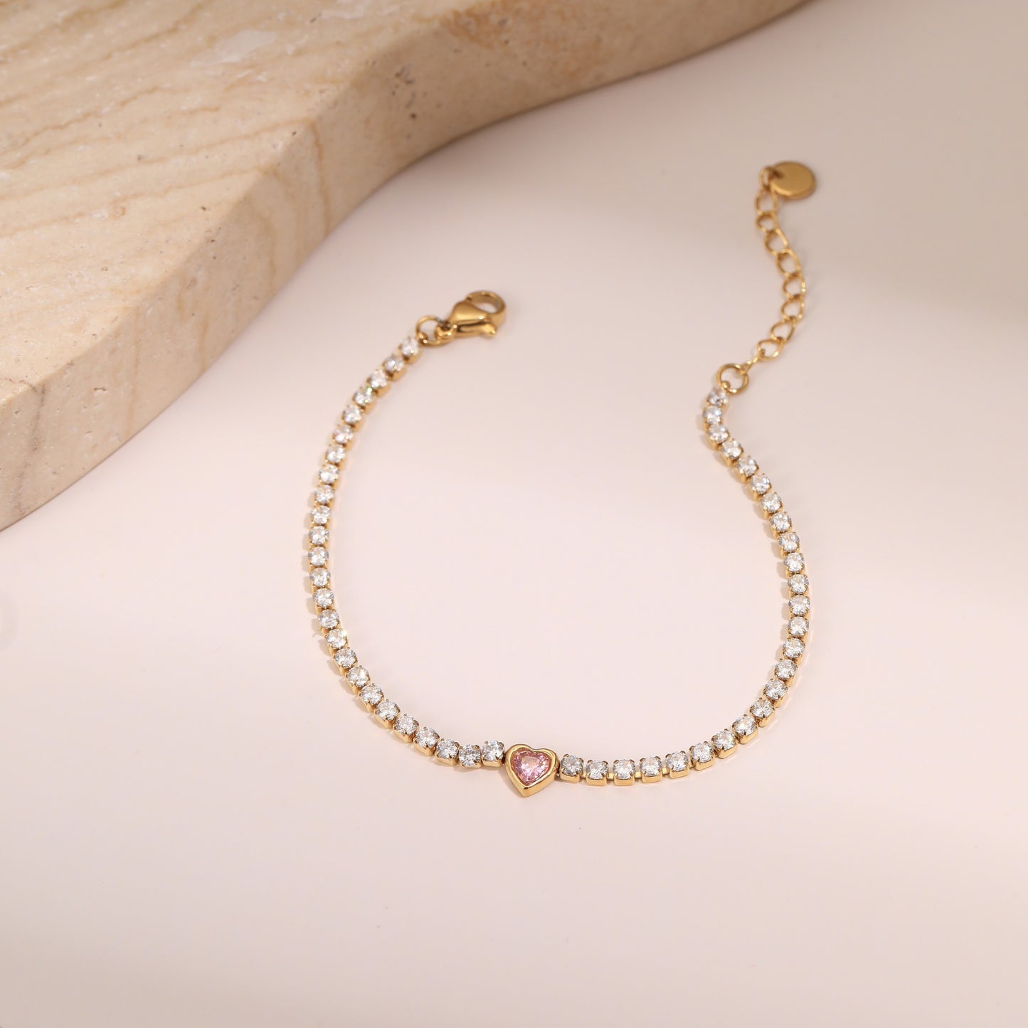 Titanium Steel Bracelet Inlaid Zircon