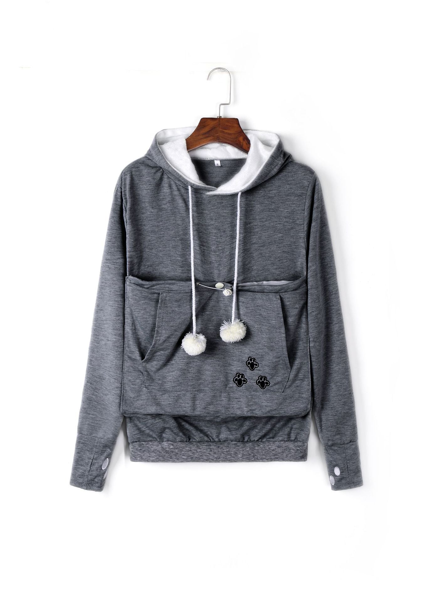 Pullover Sweatshirts With Pet Pocket